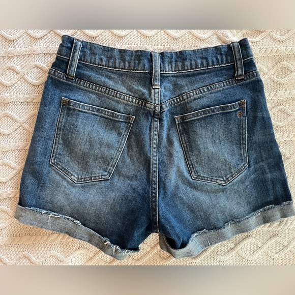Madewell Medium Wash Denim Cuffed Shorts Women’s Size 26 - Picture 5 of 12